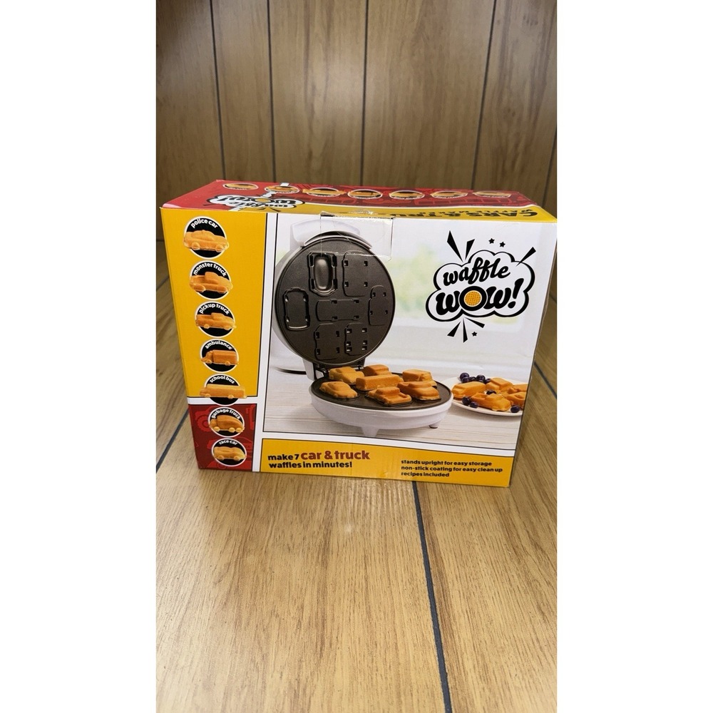 Waffle Wow! Waffle Maker: Model 1780 - 3D Cars and Trucks (Brand New)